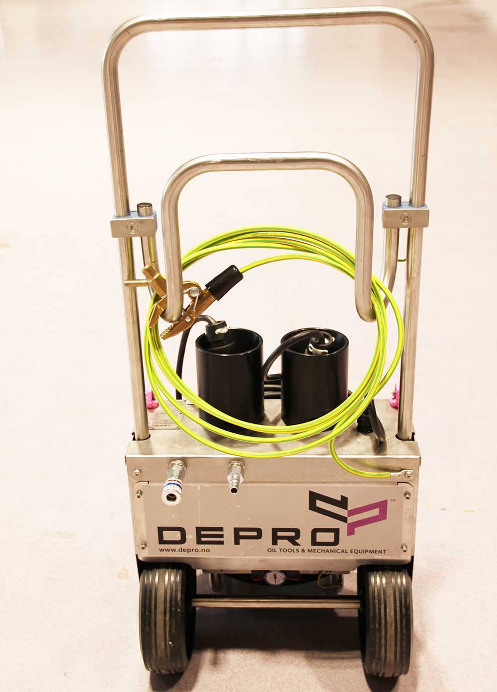 Image of a pneumatic shut down unit from Depro AS.