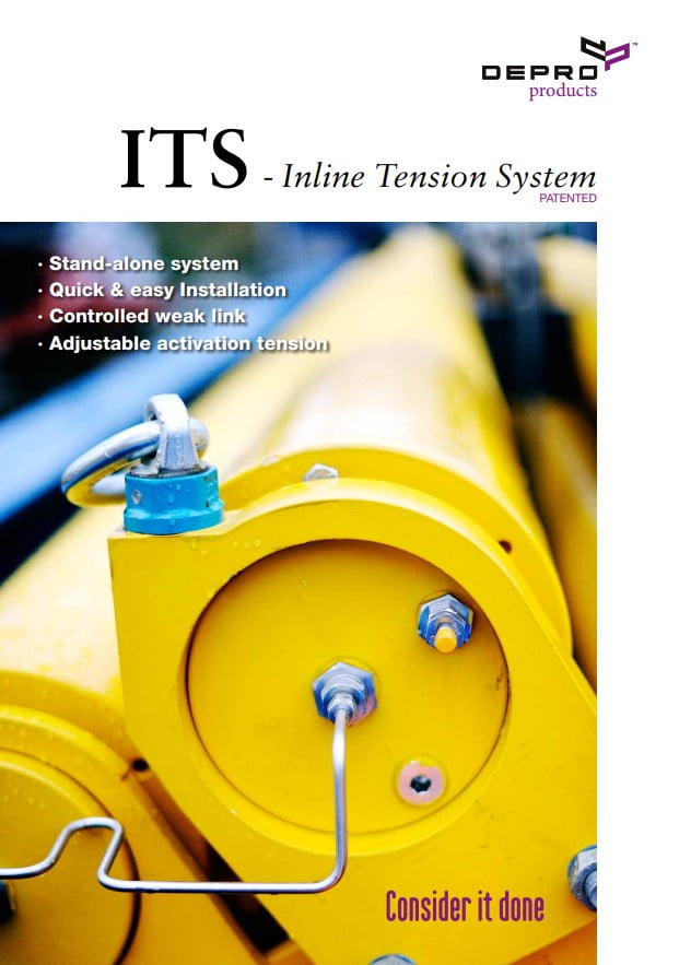 Picture of the front page of the brochure about ITS Inline System.