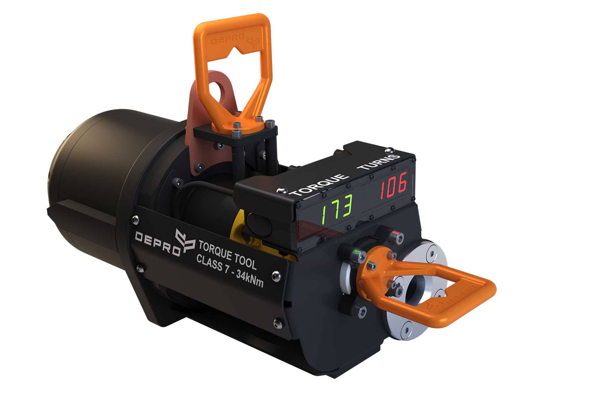 Torque-tool-w1920 Torque Tool designed for use subsea and remote operated throught ROV. White background.